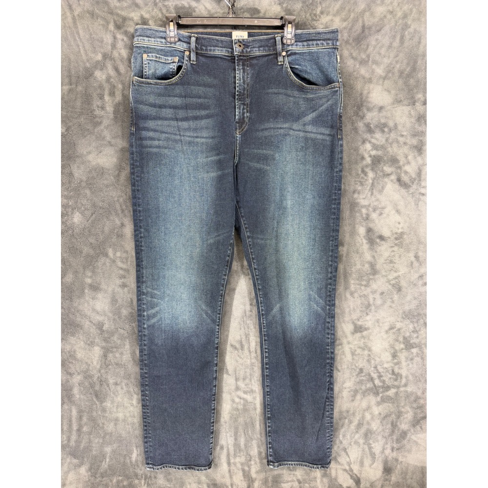 Flint and Tinder Mens Straight Fit Blue Jeans 38x34 Made in USA‎ F-520002